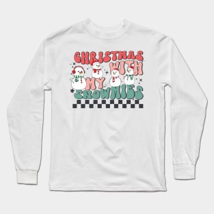 christmas with my snowmies Long Sleeve T-Shirt